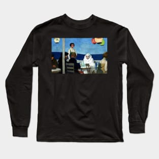 High Resolution Edward Hopper Soir Bleu 1914 Long Sleeve T-Shirt